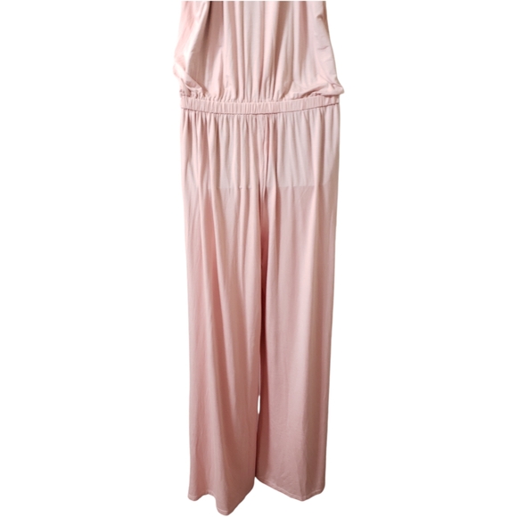 Froemds Womens Pink Spaghetti Strap Jumpsuit X-Large - Picture 8 of 15
